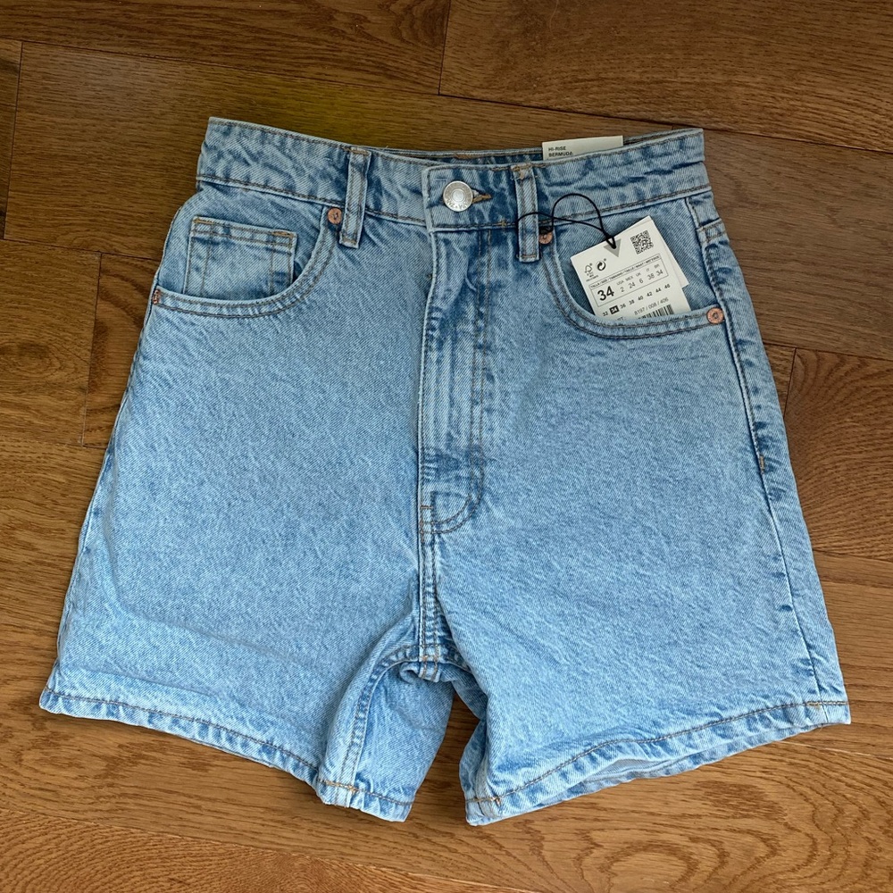 zara mom fit shorts